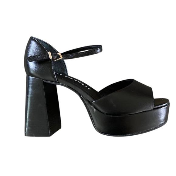 Jorge Bischoff Platform Sandals Black Heels - Picture 1 of 7